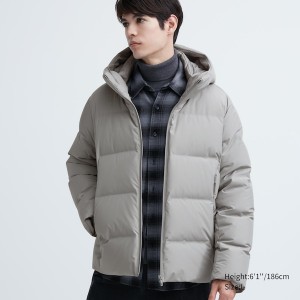 Uniqlo 3D Cut Seamless Down Muške Parka Svijetlo Sive | 9681-GMRDO