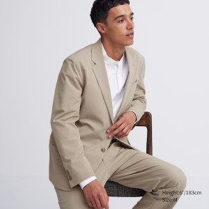 Uniqlo AirSense Muške jackets Bež | 4362-GUSVE