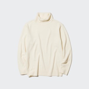 Uniqlo Cashmere Turtleneck Long-Sleeve Muške Džemperi Bijele | 3926-PFTLZ