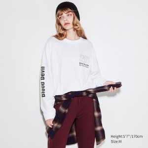 Uniqlo Chainsaw Man × Kosuke Kawamura UT Ženske Majice Bijele | 8356-BQSKC