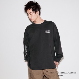 Uniqlo Chainsaw Man × Kosuke Kawamura UT Muške Majice Tamno Sive | 9873-GPIWH