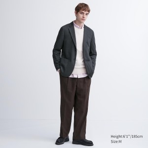 Uniqlo Comfort Muške jackets Tamno Sive | 8901-ADRXI