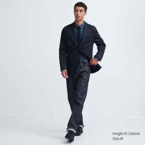 Uniqlo Comfort Muške jackets Tamnoplave | 5603-QDLAC
