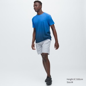 Uniqlo DRY-EX Crew Neck Short-Sleeve Muške Majice Plave | 2840-SYAKU