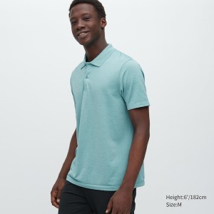 Uniqlo DRY-EX Muške Polo Majica Zelene | 2617-EURKO