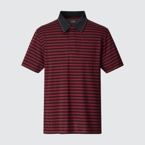 Uniqlo DRY-EX Short-Sleeve Muške Polo Majica Crvene | 0439-KHPSX
