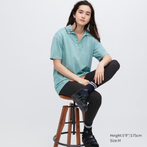 Uniqlo DRY-EX Ženske Polo Majica Zelene | 7342-MFDAV