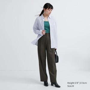 Uniqlo Extra Fine Cotton Broadcloth Long-Sleeve Ženske Košulje Bijele | 8713-IBTYO