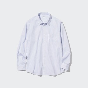 Uniqlo Extra Fine Cotton Broadcloth Long-Sleeve Ženske Košulje Bijele | 6237-XLEFS