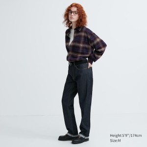 Uniqlo Flannel Checked Long-Sleeve Ženske Košulje Bordo | 0851-ALVOX