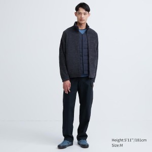 Uniqlo Fleece Full-Zip Long-Sleeve Muške jackets Tamnoplave | CMSYUB-258
