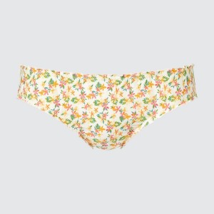 Uniqlo Frilled Mid-Rise Ženske Gaćice Krem | 1924-UJDMV