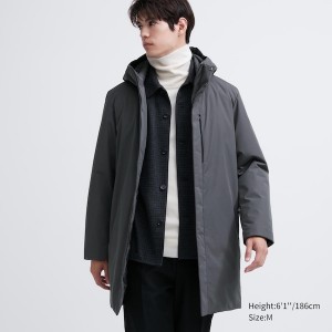 Uniqlo Hibrid Down Muške Kaputi Sive | XGNJUE-618