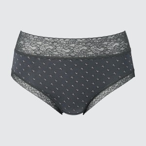 Uniqlo High-Rise Ženske Gaćice Tamno Sive | 3418-NUEDK