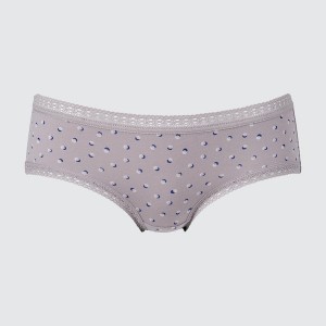 Uniqlo Hip Huggers Ženske Gaćice Sive | 4593-GTXDN