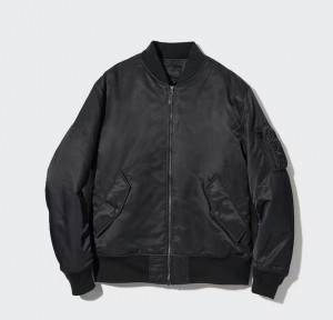 Uniqlo MA-1 Blouson Muške jackets Crne | 2670-YPXBO