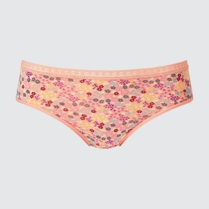 Uniqlo Mid-Rise Ženske Gaćice Roze | 5023-OYKRJ