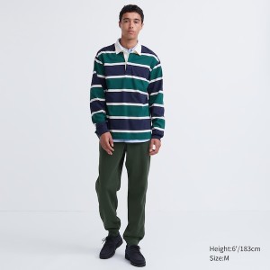 Uniqlo Muške Trenirke Tamno Zelene | 7286-KDZAN