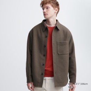 Uniqlo Overshirt Muške jackets Smeđe | BVFMCK-169