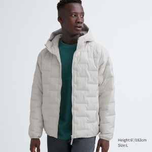 Uniqlo PUFFTECH Muške Parka Bijele | MNPLSJ-461
