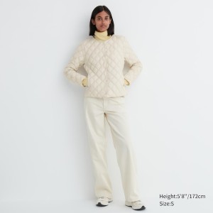 Uniqlo PUFFTECH Prošiven Ženske jackets Bijele | 7692-UWPJT