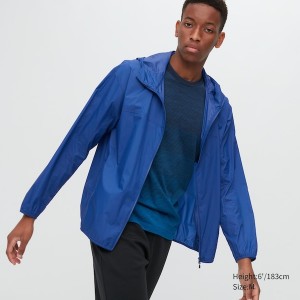 Uniqlo Pocketable UV Protection 3D Cut Muške Parka Plave | 1526-YJRTE
