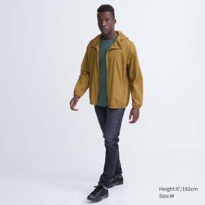 Uniqlo Pocketable UV Protection 3D Cut Muške Parka Žute | VRKSHB-368
