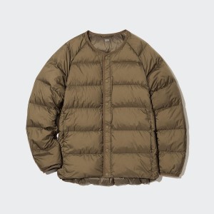 Uniqlo Recycled Down Muške jackets Maslinasto Zelene | VICBDO-830