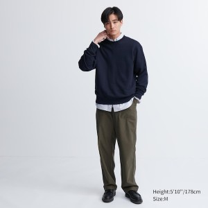 Uniqlo Side-Stripe Muške Dukserice Plave | 0597-MSNGO