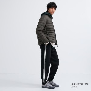 Uniqlo Side-Stripe Muške Trenirke Crne | 6837-NSMVP