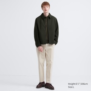 Uniqlo Single Collar Short Blouson Muške jackets Smeđe | PNLCRJ-315