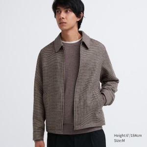 Uniqlo Single Collar Short Blouson Muške jackets Smeđe | GAMXUL-562