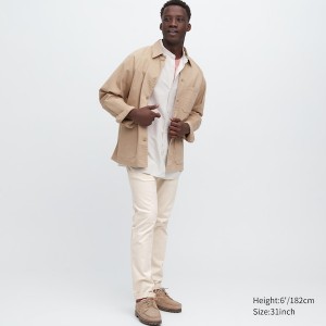 Uniqlo Slim-Fit Chino Muške Hlače Bež | 3657-RFYHU