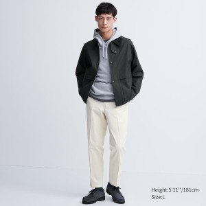 Uniqlo Smart Ankle Muške Hlače Bijele | 4069-HAFNV