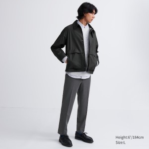 Uniqlo Smart Ankle Muške Hlače Sive | 4261-ZHEQT