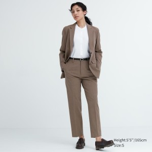 Uniqlo Smart Ankle Ženske Hlače Smeđe | 1406-MEIQH