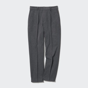 Uniqlo Smart Brushed Ankle Ženske Hlače Tamno Sive | 0649-RZSEA