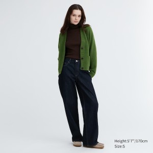 Uniqlo Souffle Yarn Short Ženske Kardigan Zelene | 1065-SYPIG