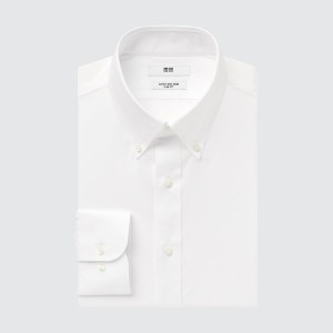Uniqlo Super Non-Iron Slim-Fit Long-Sleeve Muške Košulje Bijele | 5407-SAHTN