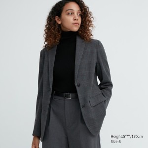 Uniqlo Tailored Ženske jackets Tamno Sive | 1746-WCIQM