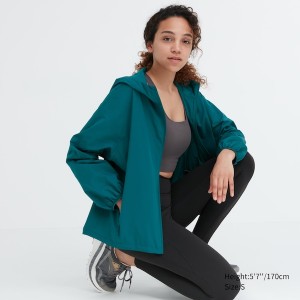 Uniqlo UV Protection Pocketable Ženske Parka Zelene | 2409-OYLZM