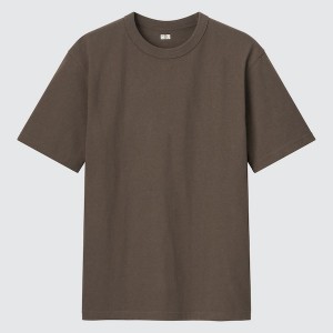 Uniqlo U Crew Neck Short-Sleeve Muške Majice Smeđe | 4961-IUDPR