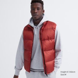 Uniqlo Ultra Light Down Muške Prsluk Crvene | EWHFOM-209