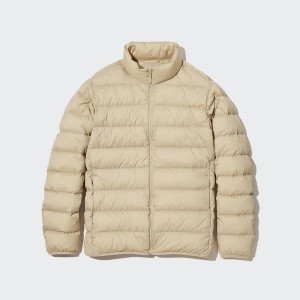 Uniqlo Ultra Light Down Muške jackets Krem | ZMWQKJ-158