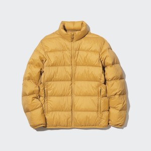 Uniqlo Ultra Light Down Muške jackets Žute | 2354-QZPNJ