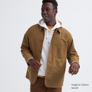 Uniqlo Utility Muške jackets Smeđe | BLXCNO-532