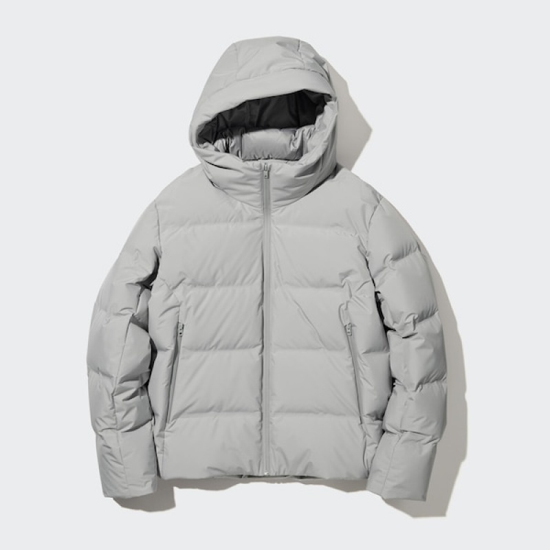 Uniqlo 3D Cut Seamless Down Muške Parka Svijetlo Sive | 9681-GMRDO