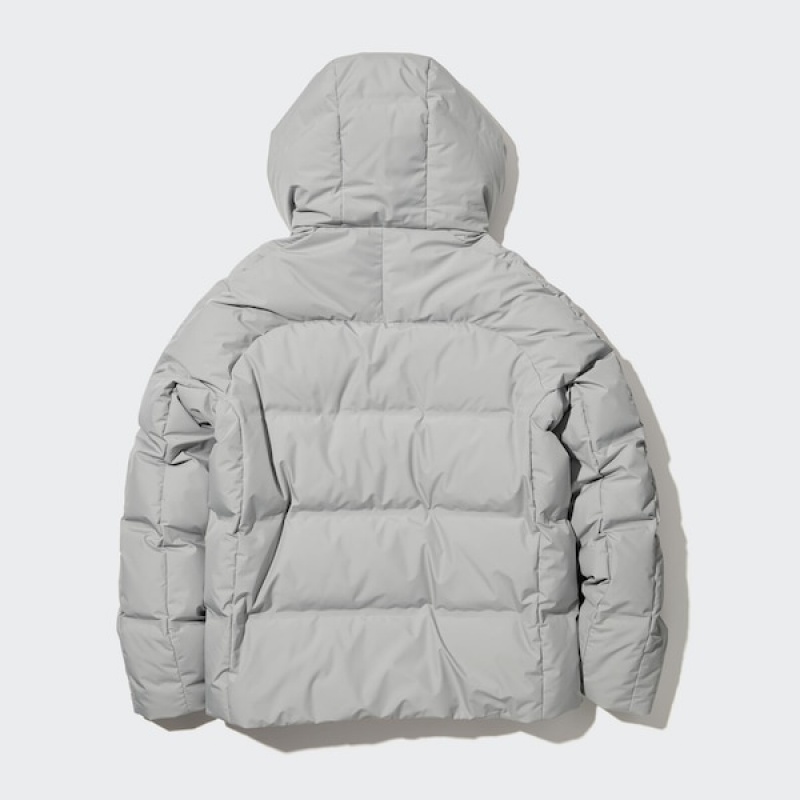 Uniqlo 3D Cut Seamless Down Muške Parka Svijetlo Sive | 9681-GMRDO