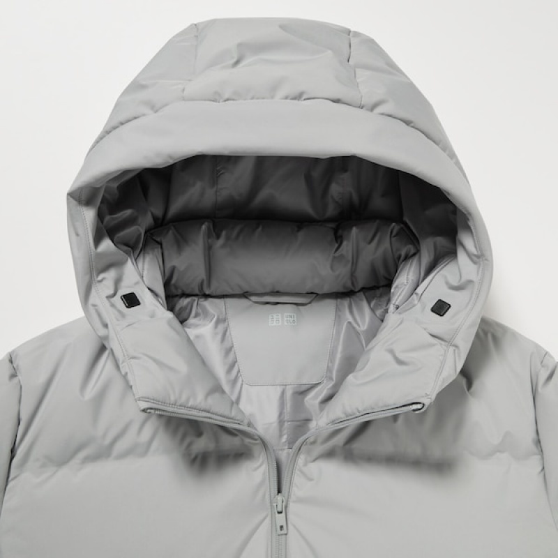Uniqlo 3D Cut Seamless Down Muške Parka Svijetlo Sive | 9681-GMRDO
