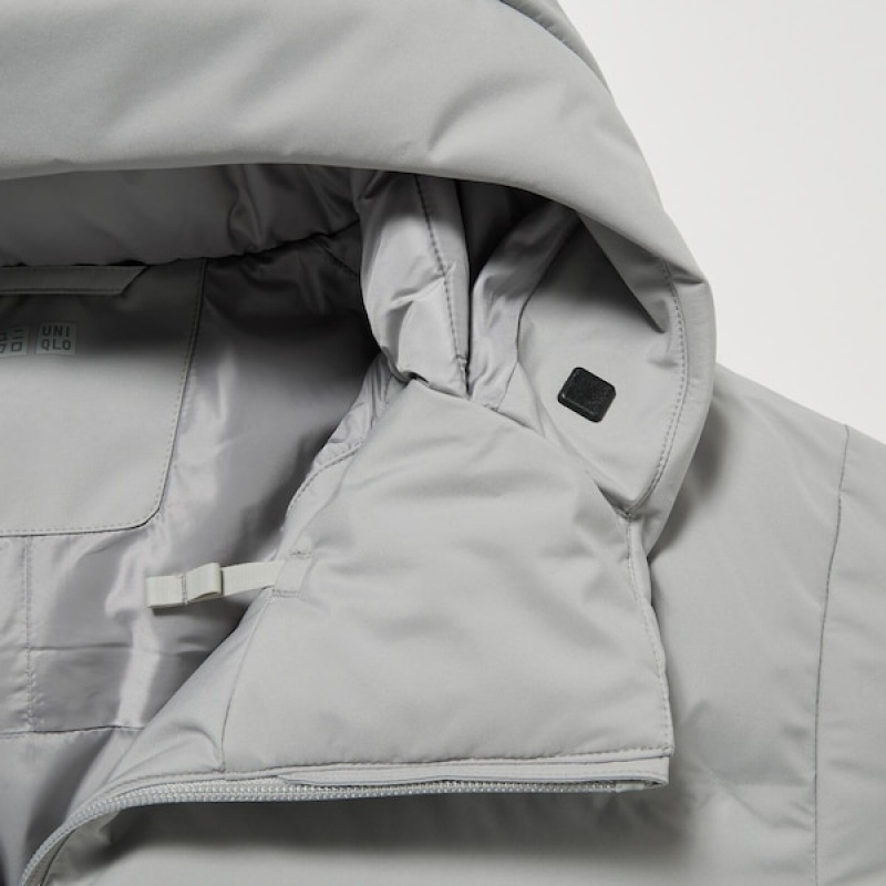 Uniqlo 3D Cut Seamless Down Muške Parka Svijetlo Sive | 9681-GMRDO
